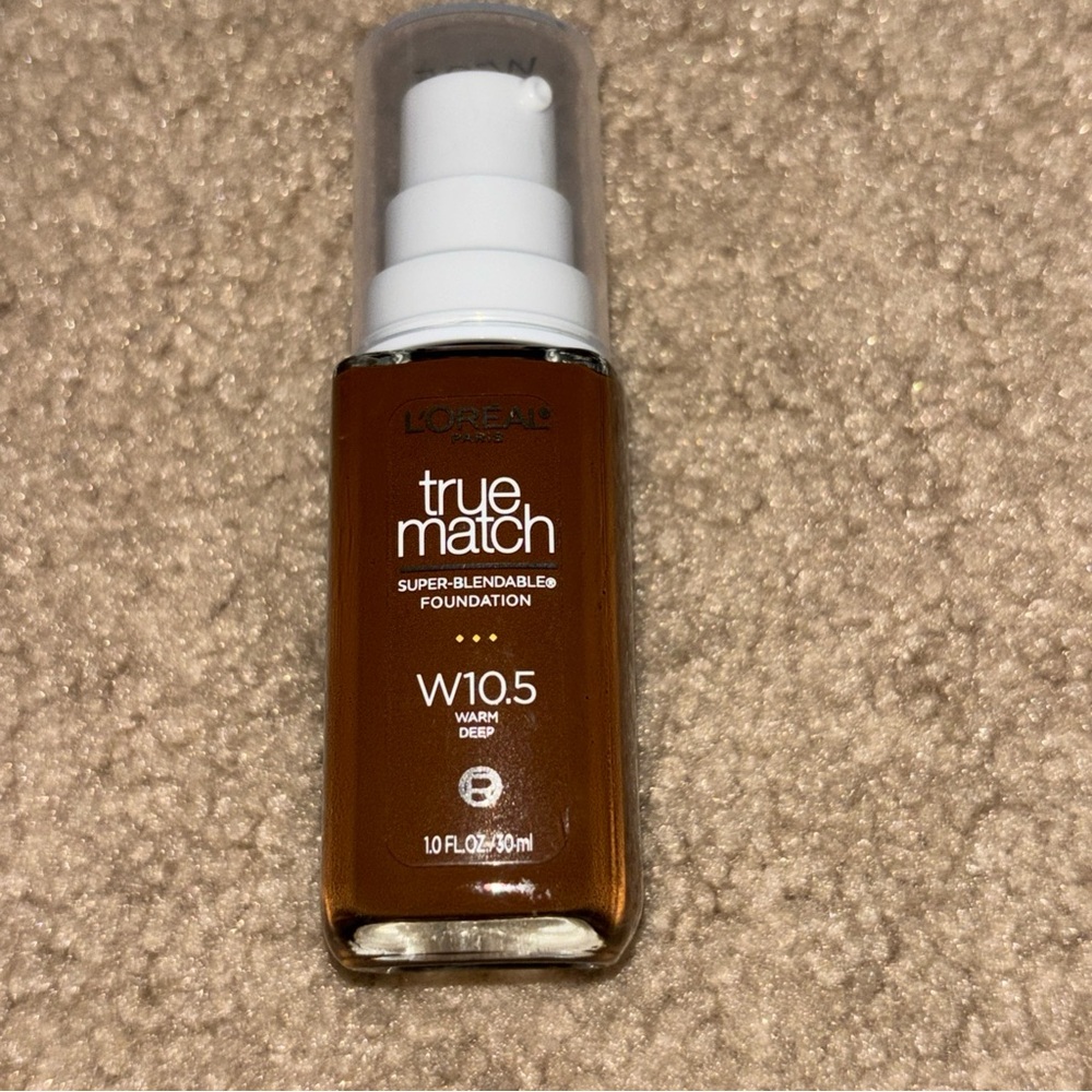 L'Oreal True Match Super Blend Liquid Foundation W10.5 Warm Deep 1.0fl.oz New